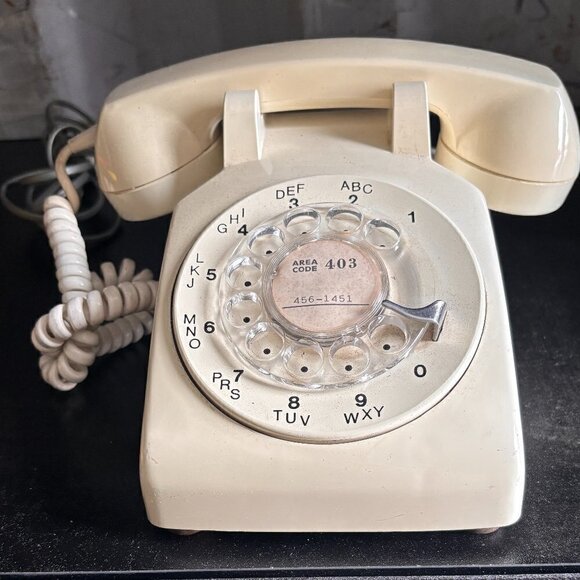 Northern Electric Other - Vintage Cream Rotary Dial Telephone